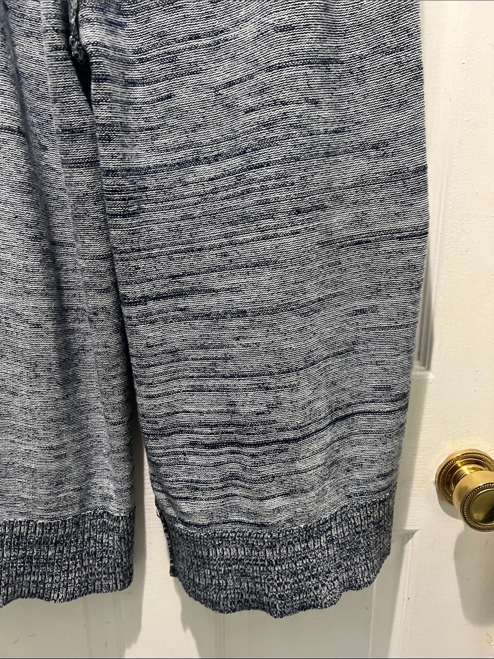 Free People Blue with White Flare Knit Pants - Picture 12 of 12